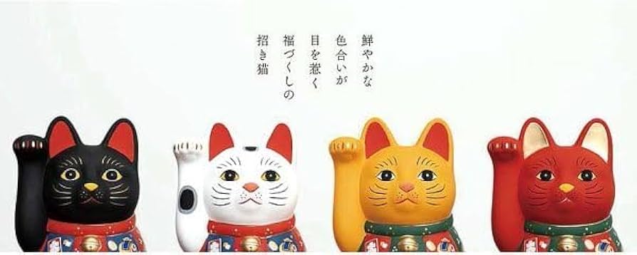 専用です【願いが叶う】【健康長寿】九谷焼 縁起物 招き猫 白 右手 ３号 お花畑 九谷焼】3.3号 招き猫 白盛花 左手 千客万来 縁起物 置物 Maneki